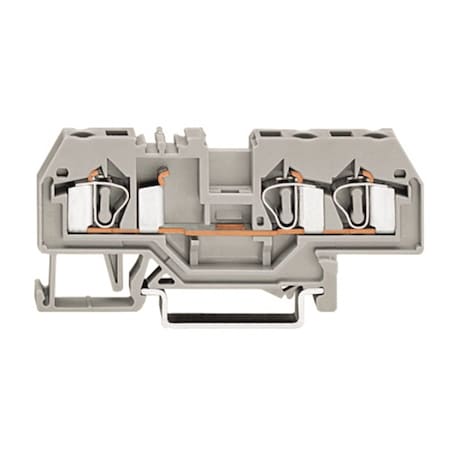 Wago TERMINAL BLOCK SPRING MULTI, 6MM 600V/20A/28-12AWG, 1CON-2CON GRAY 281-681